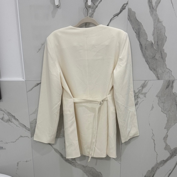 DISSH NWT Issey Off-White V-Neck Blazer Mini Dress - Picture 5 of 7